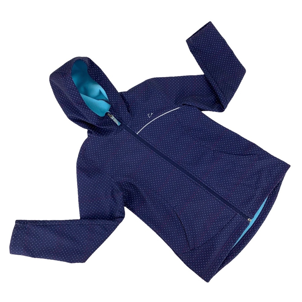 Paradox Girls' Polka Dot Soft-shell Fleece Lined Jacket, XL (14/16)